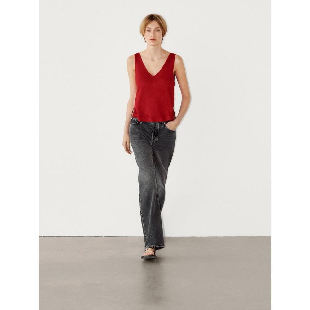 (6226) Massimo Dutti‎ Top 100 % Linen - See Sizes Below